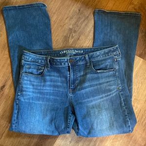 American Eagle Jeans super stretch skinny       size 16/shirt great condition